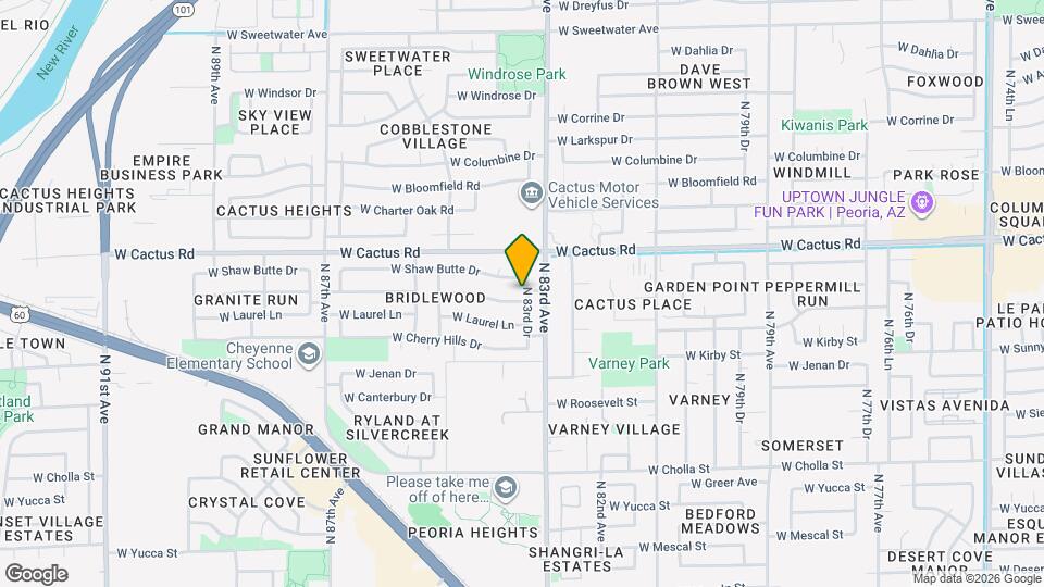 8338 W Paradise Dr Map and Location Details