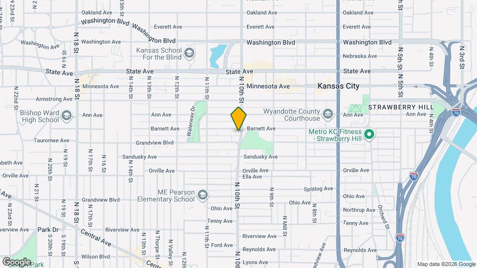 616 N 10th St Map and Location Details