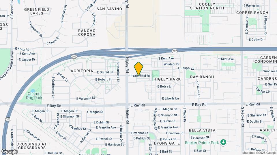 3281 E Sheffield Rd Map and Location Details