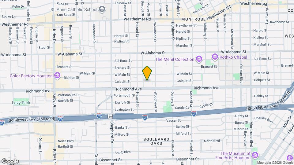 1827 Colquitt St Map and Location Details