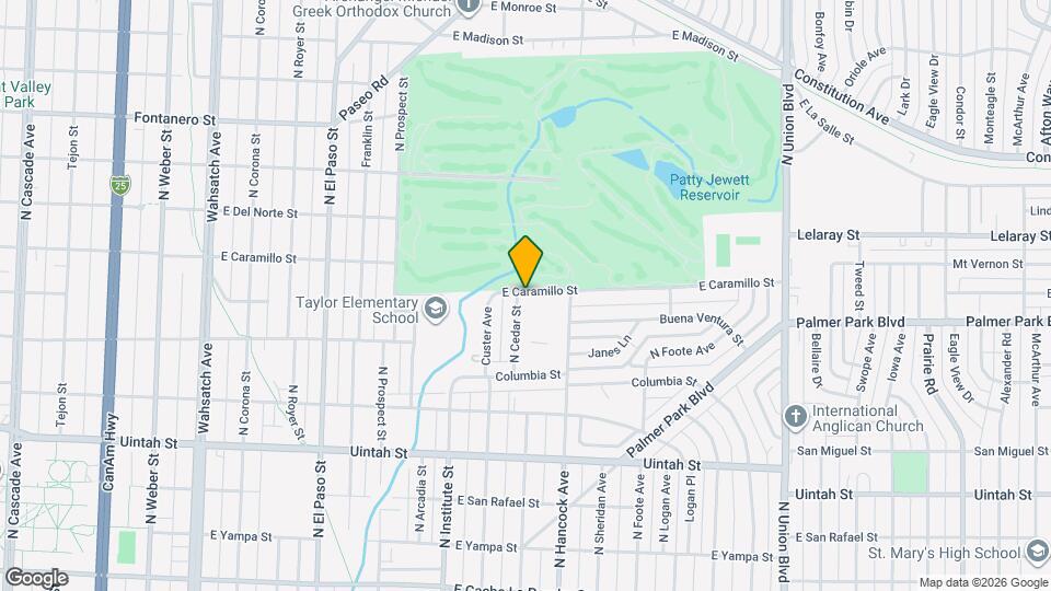 1105 E Caramillo St Mapa y Detalles de la Ubicación