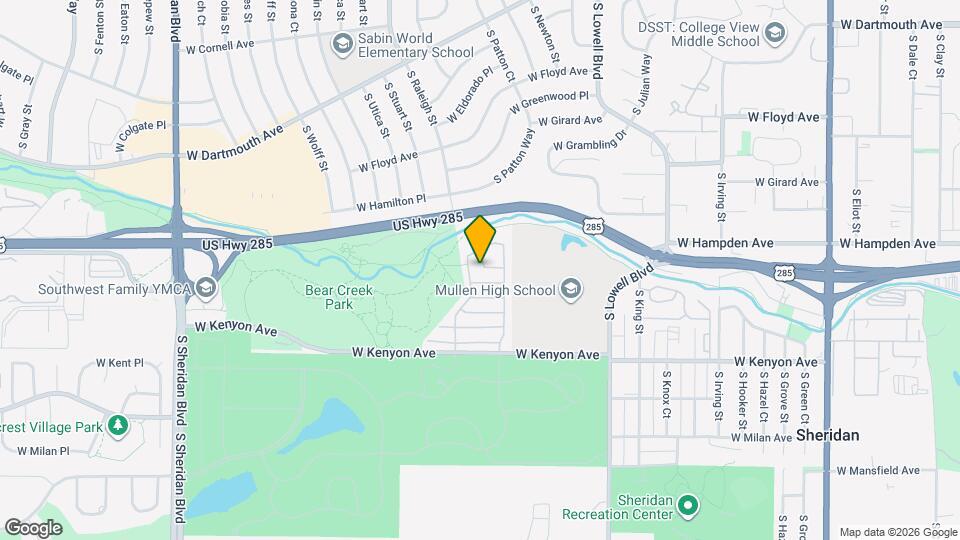 4337 W Kenyon Ave Map and Location Details