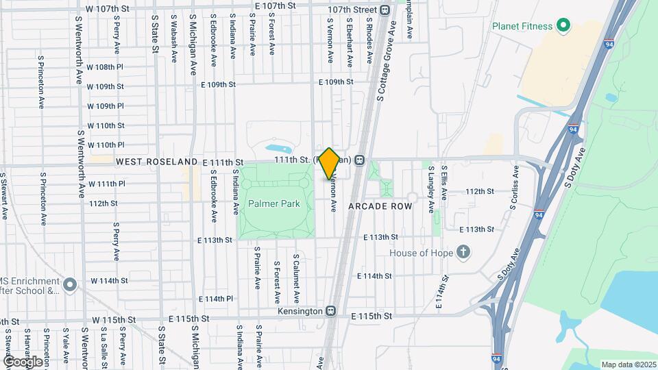 11136 S Vernon Ave Mapa y Detalles de la Ubicación