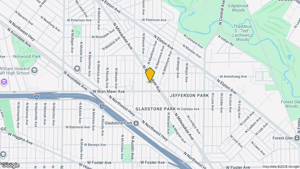 5624 N Marmora Ave, Unit 3 Map and Location Details