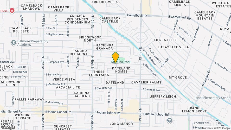 4145 E Campbell Ave Map and Location Details