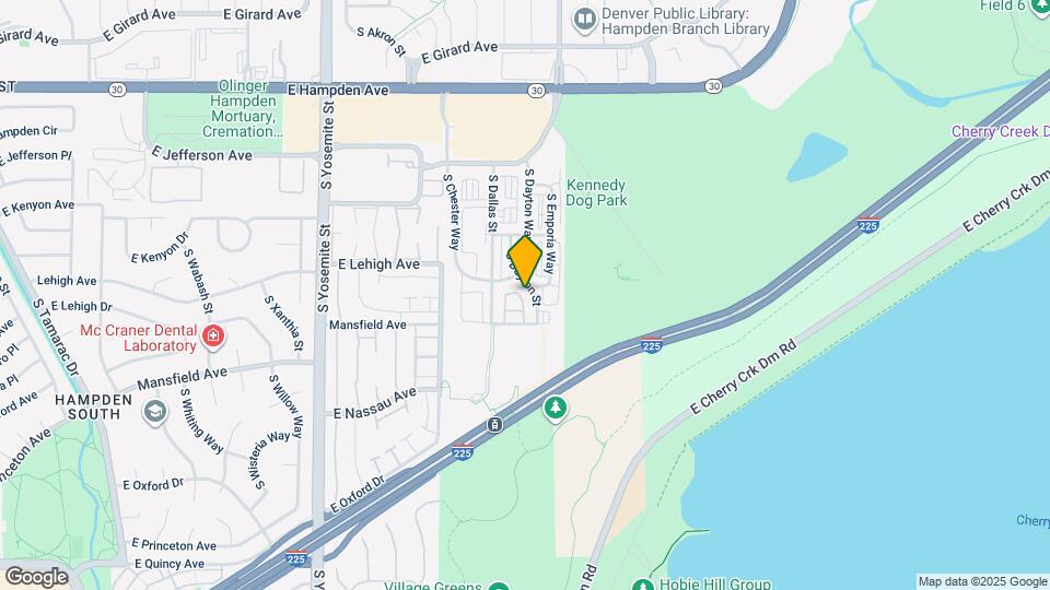 3865 S Dayton St Map and Location Details