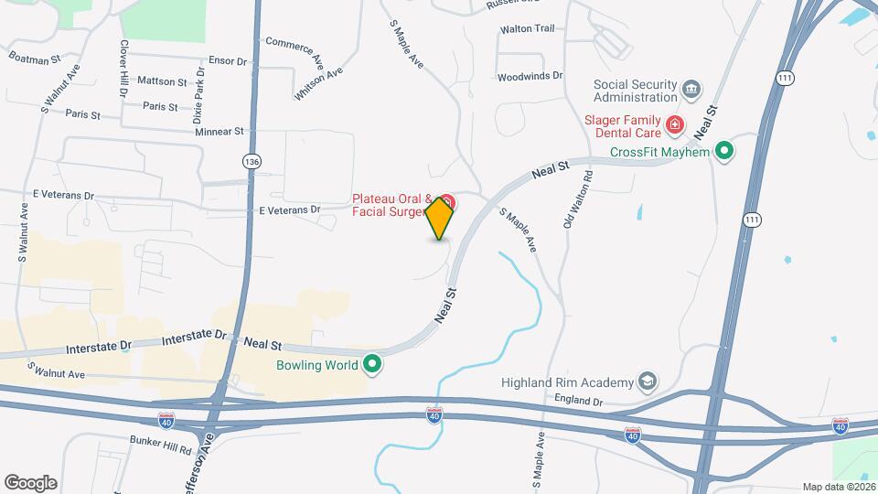 1336 Meridian St Map and Location Details