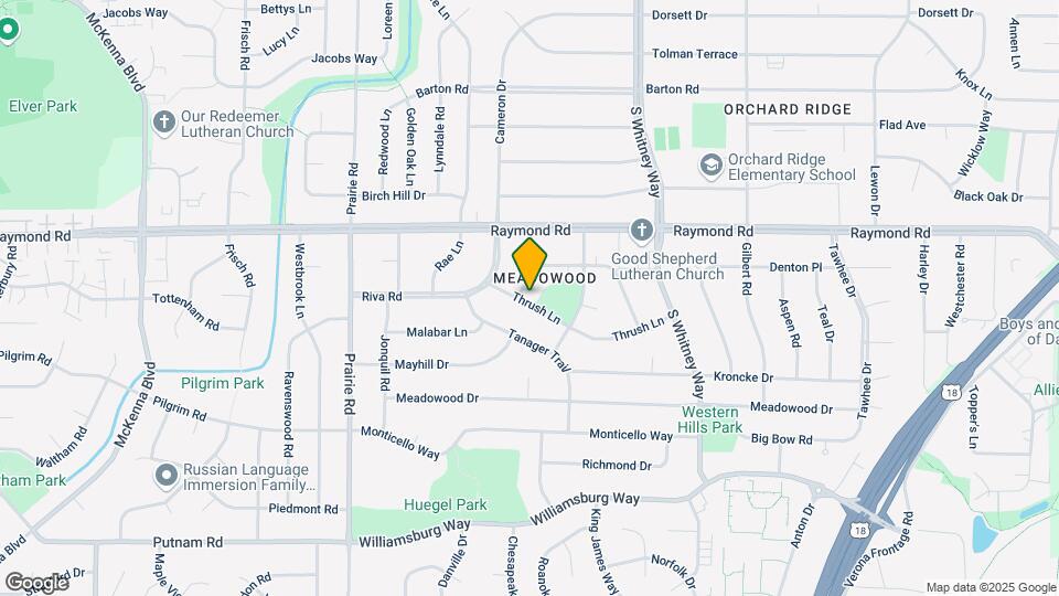 5826 Thrush Ln Map and Location Details