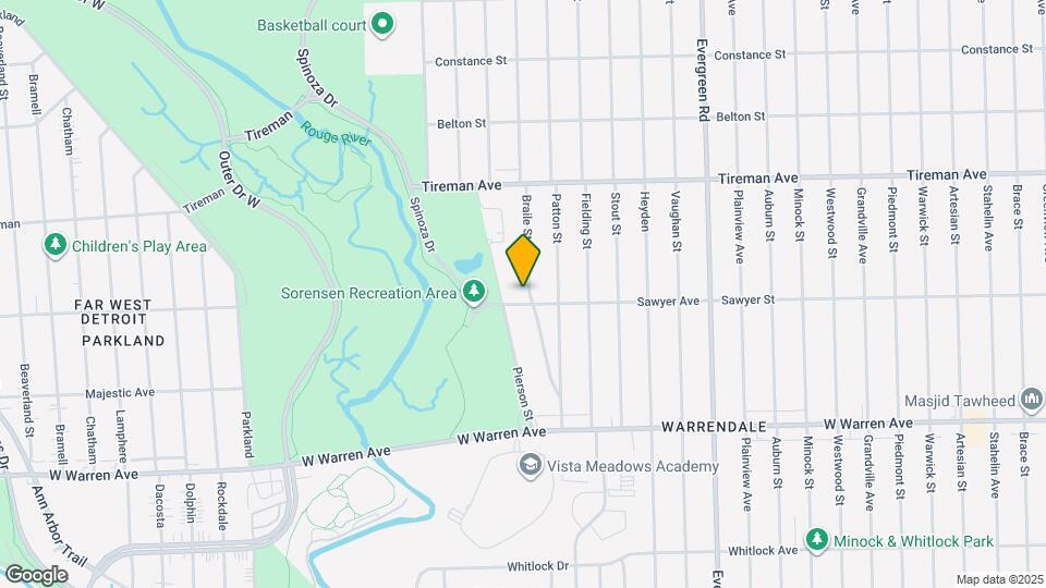 7611 Braile St Map and Location Details