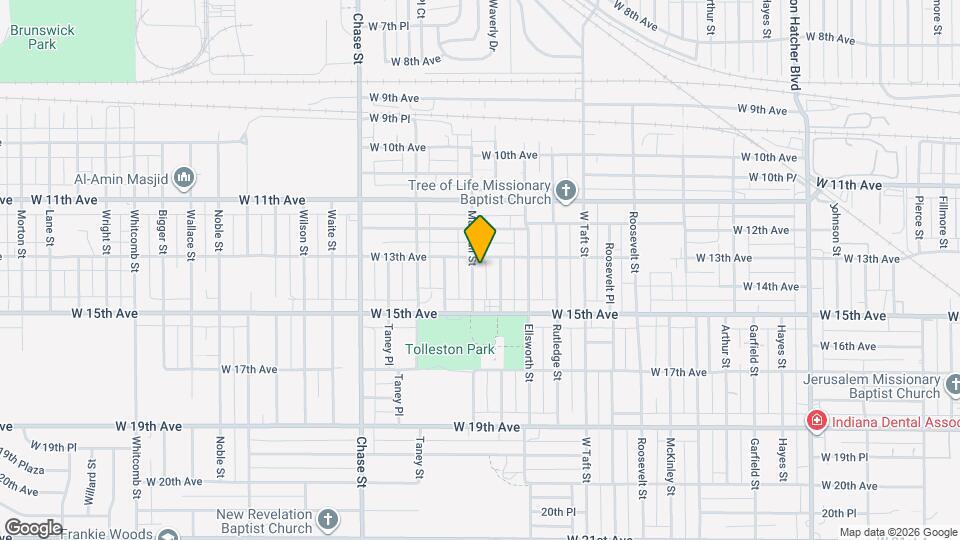 1319 Marshall St Map and Location Details