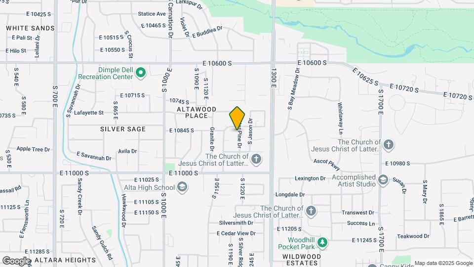10852 S Star Pine Dr Map and Location Details