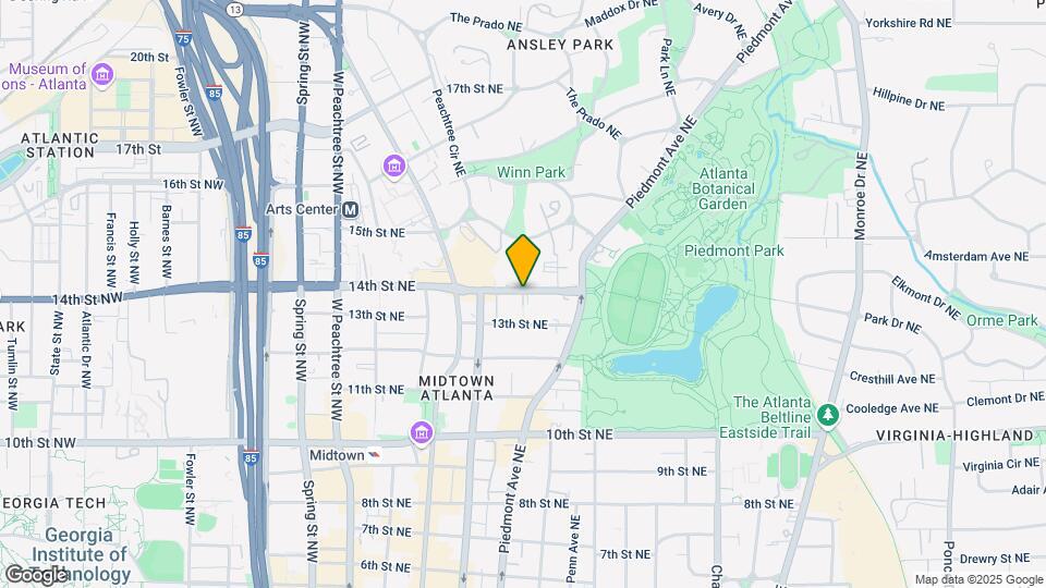 195 14th St NE, Unit 2902 Map and Location Details