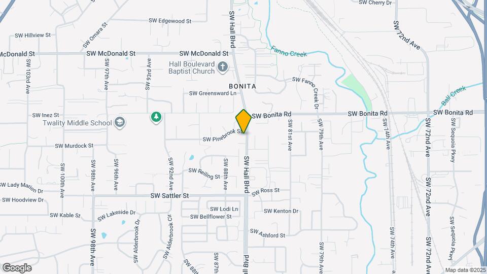 14677 SW Hall Blvd Mapa y Detalles de la Ubicación