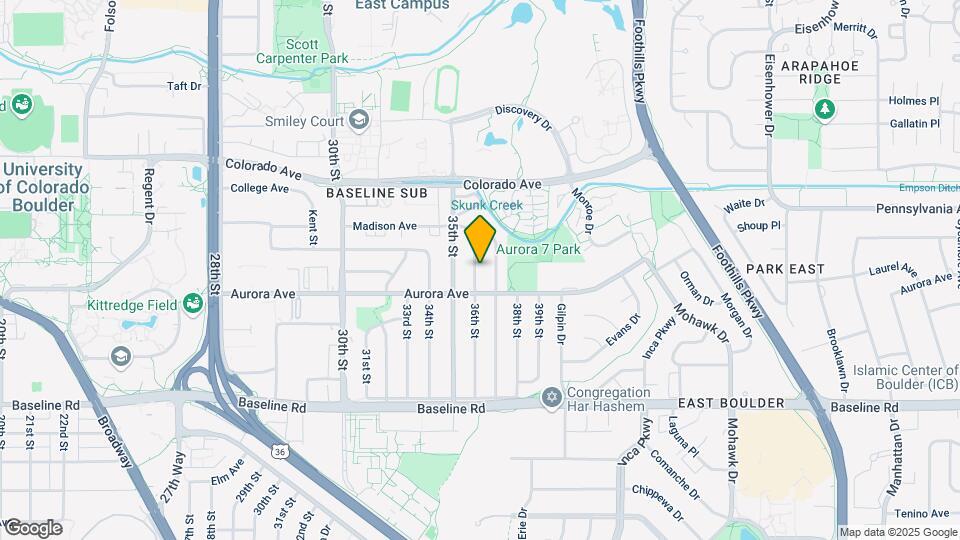 930 36th St Map and Location Details