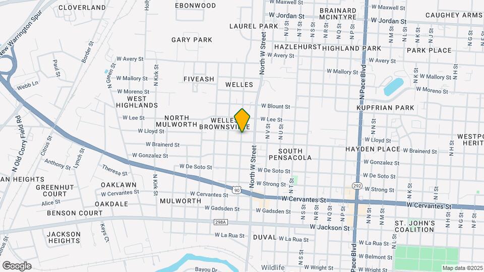 1224 N X St Map and Location Details