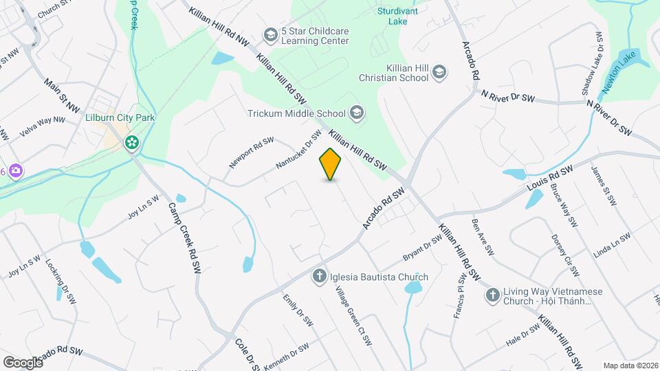 195 King David Dr SW Mapa y Detalles de la Ubicación