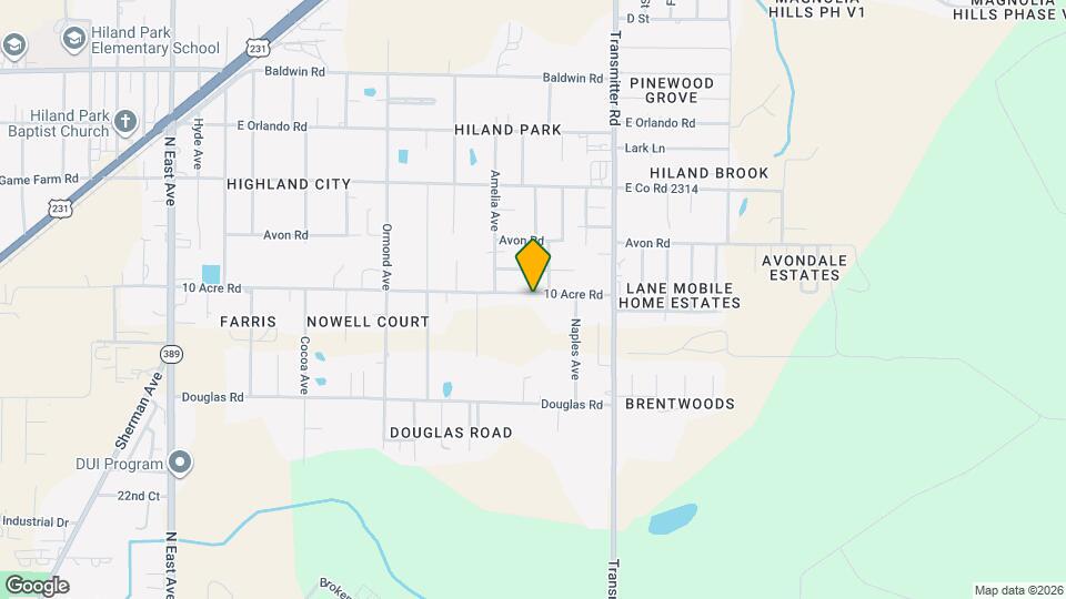 3326 10 Acre Rd Mapa y Detalles de la Ubicación