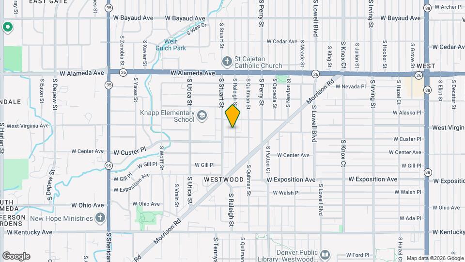 525 S Raleigh St Map and Location Details