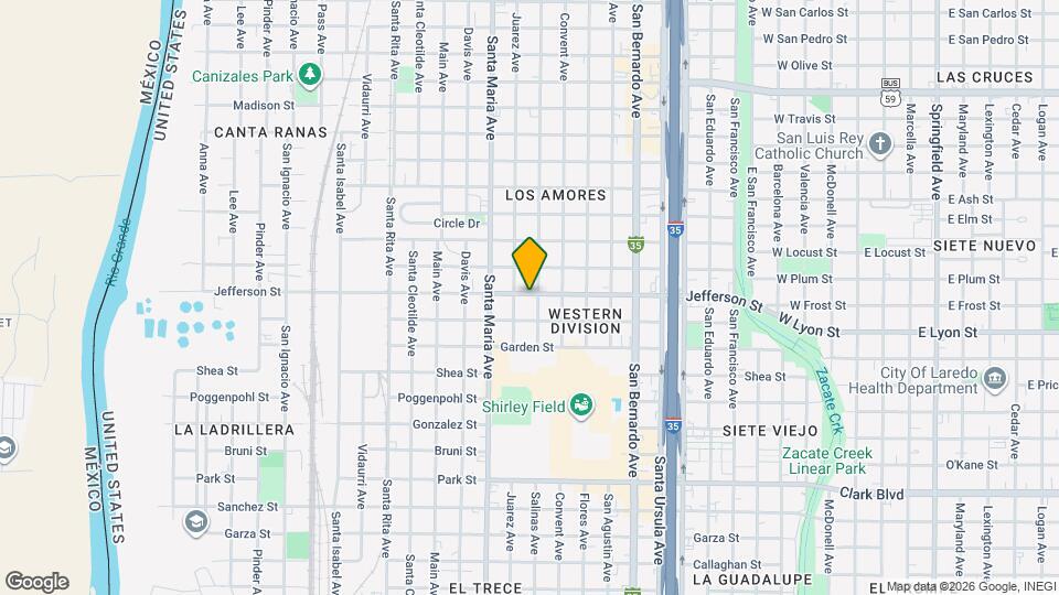 1305 Jefferson St Map and Location Details