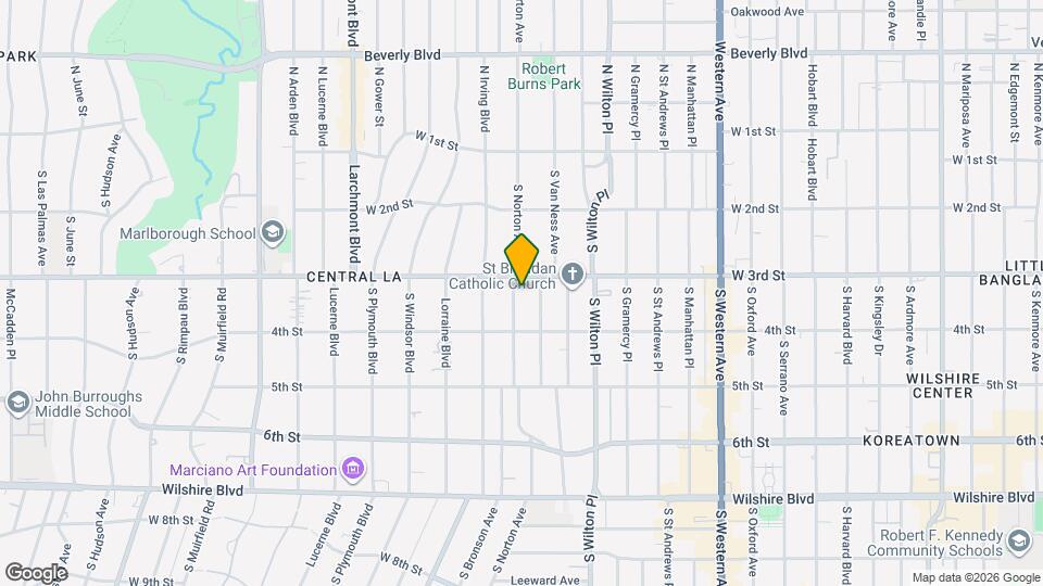 316 S Norton Ave, Unit 316 1/2 Map and Location Details
