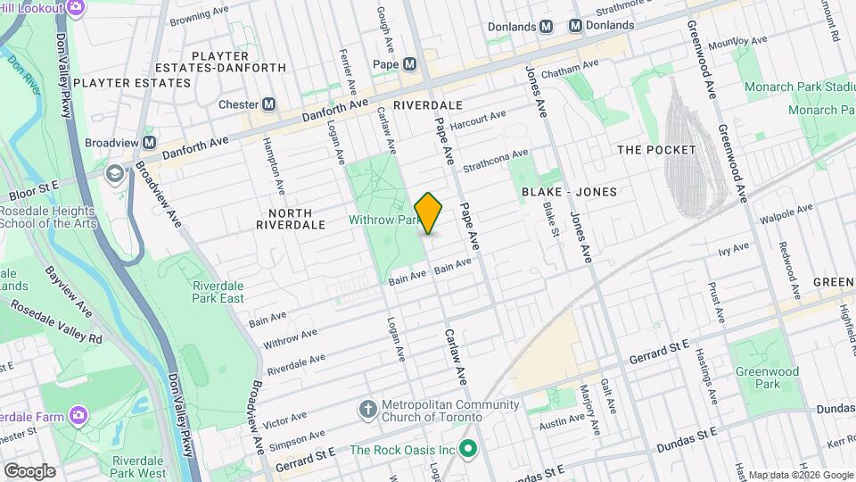 581 Carlaw Ave Map and Location Details