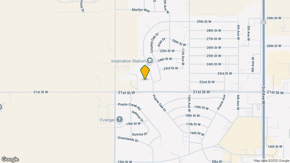 1637 Dickinson Pl Dr Map and Location Details