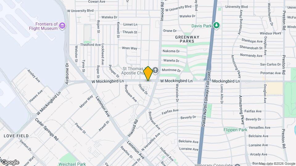 5126 W Mockingbird Ln Map and Location Details