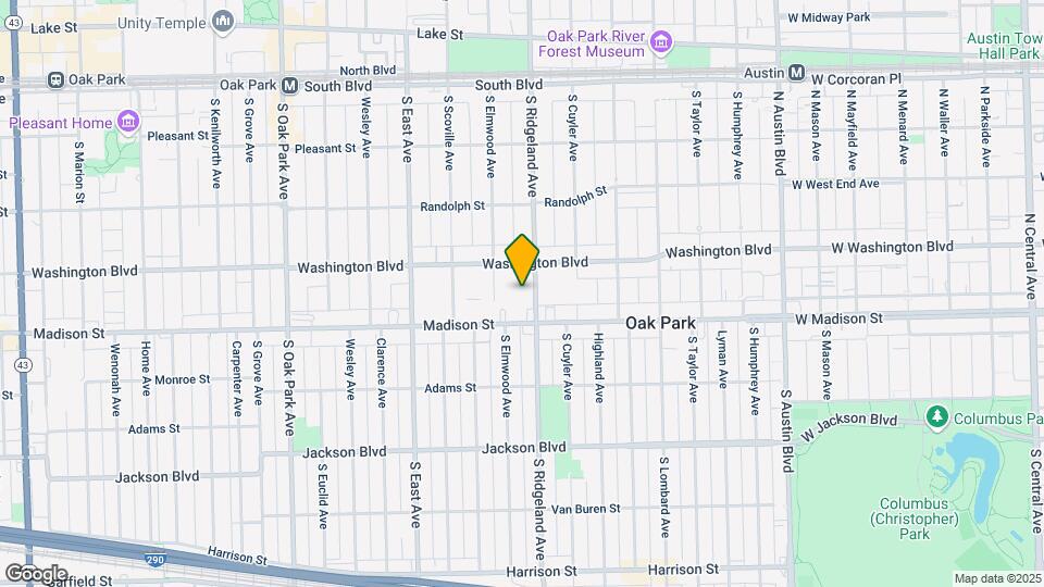 421 S Ridgeland Ave Mapa y Detalles de la Ubicación