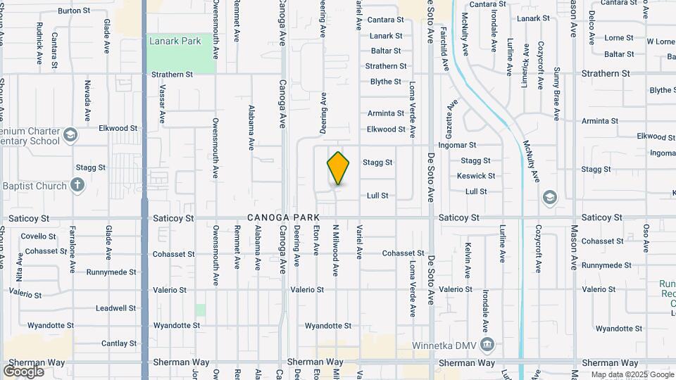 7646 Milwood Ave Map and Location Details