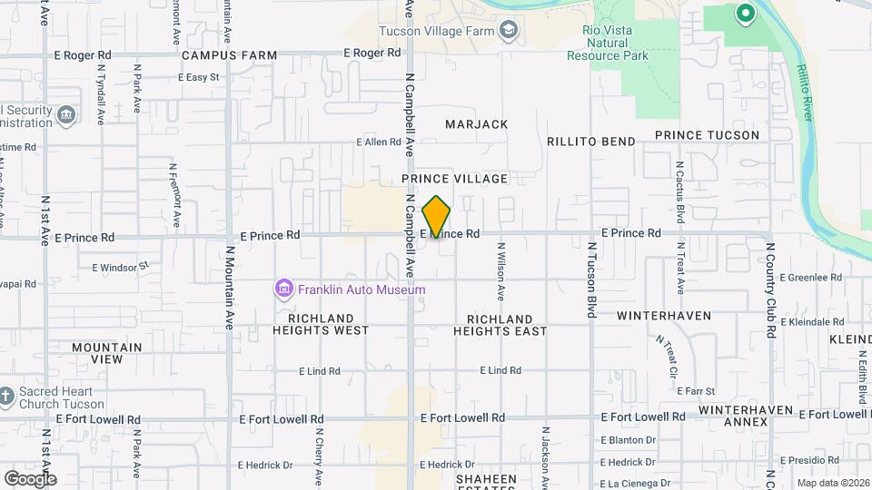 1942 E Prince Rd Map and Location Details