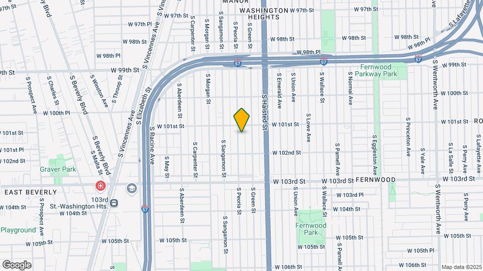 10119 S Peoria St Map and Location Details