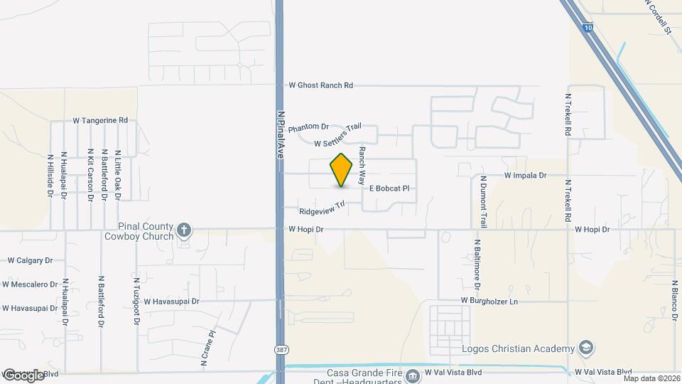 149 W Bobcat Pl Map and Location Details