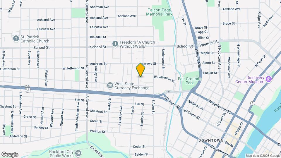 223 Oakwood Ave Map and Location Details