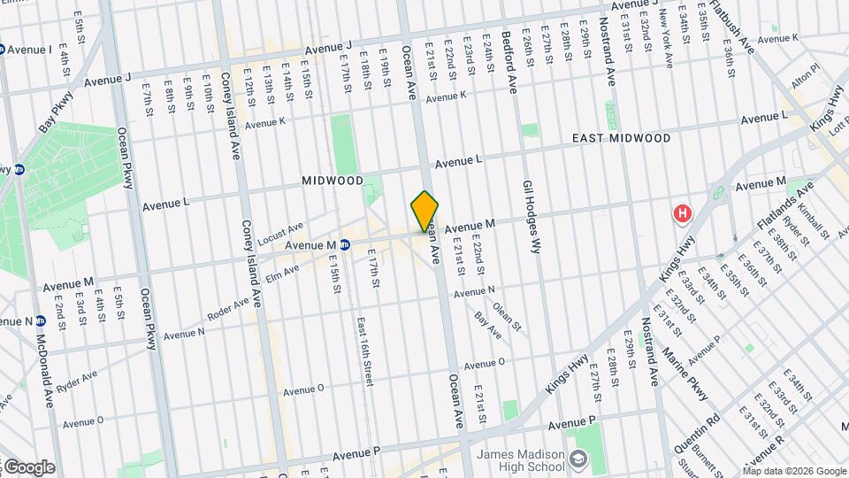 1918 Avenue M Map and Location Details