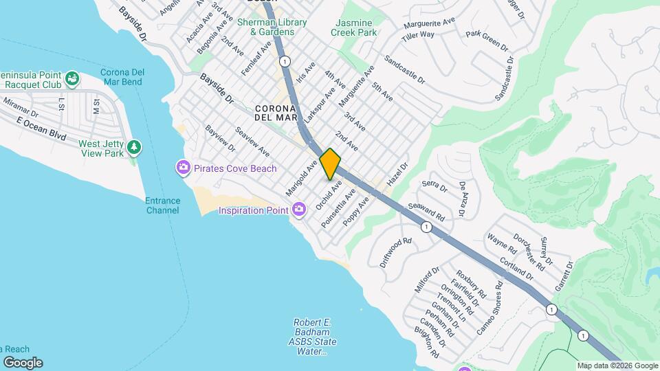 319 Orchid Ave Map and Location Details