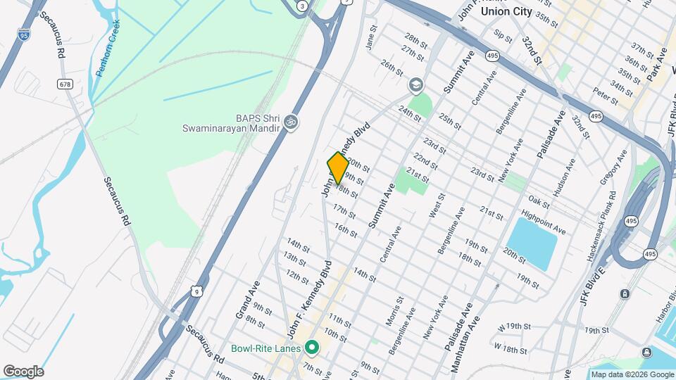 927 18th St Map and Location Details