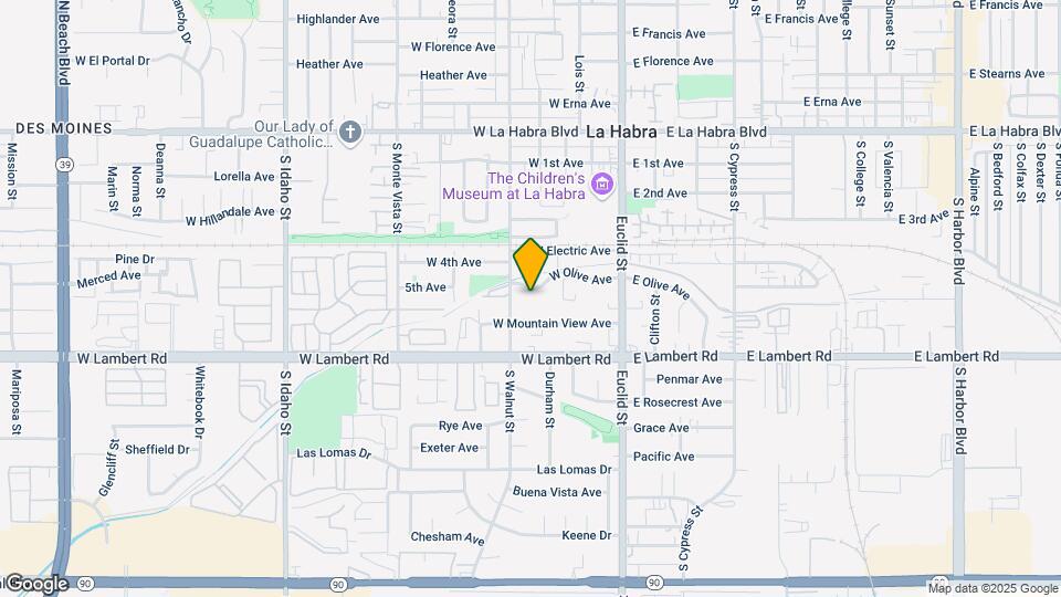 400 W Olive Ave Mapa y Detalles de la Ubicación