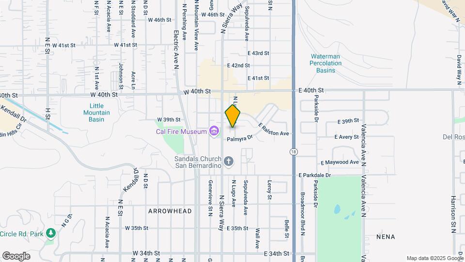 3888 Lugo Ave Map and Location Details