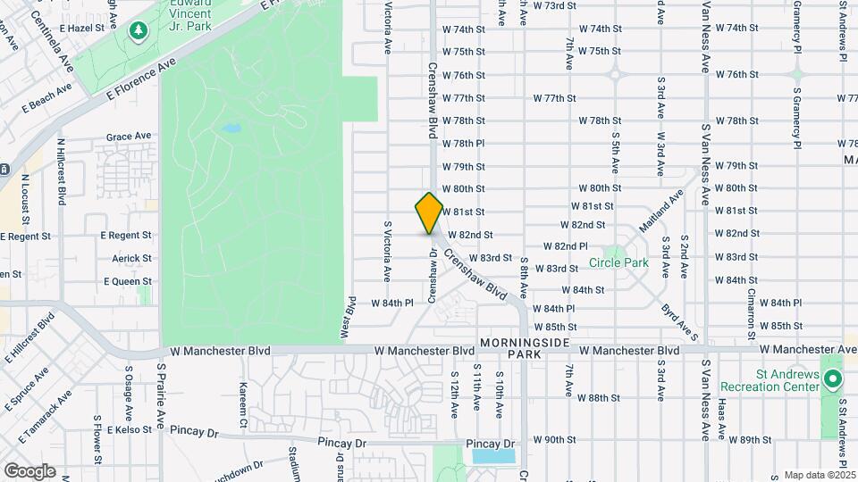 8203 Crenshaw Dr Map and Location Details