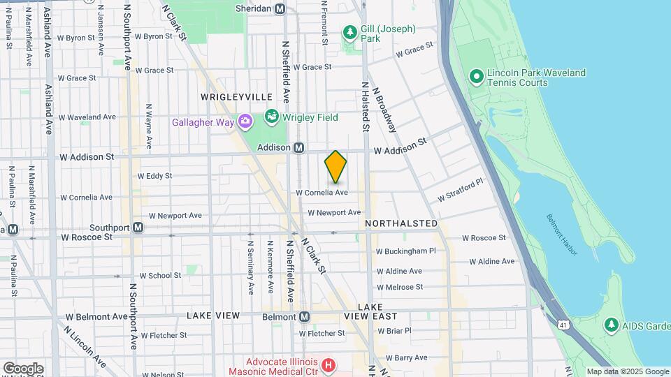 846 W Cornelia Ave, Unit 3S Map and Location Details