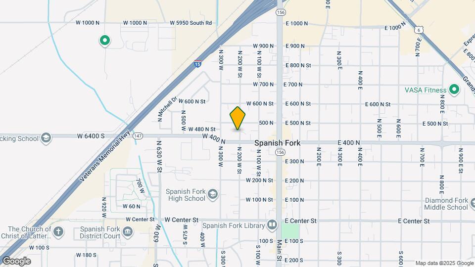 445 N 200 W St Map and Location Details