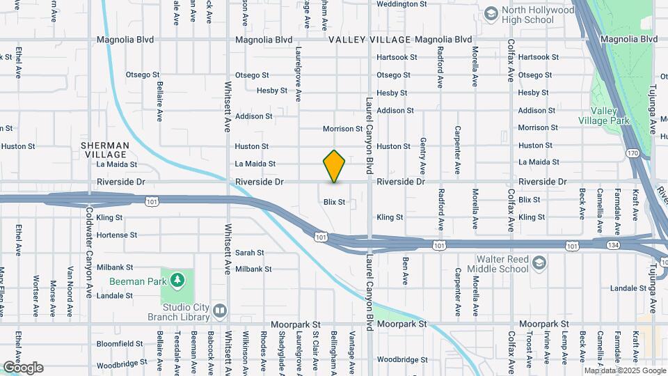 12200 Riverside Dr Map and Location Details