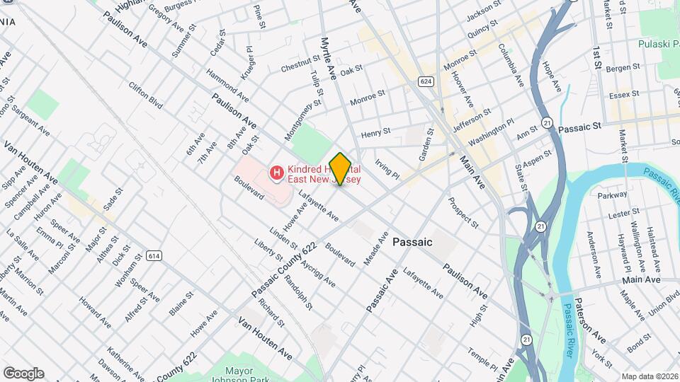 327 Paulison Ave, Unit 1 Mapa y Detalles de la Ubicación
