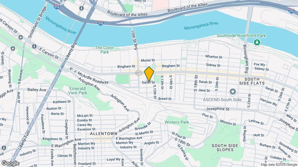 1110 Sarah St, Unit A Map and Location Details