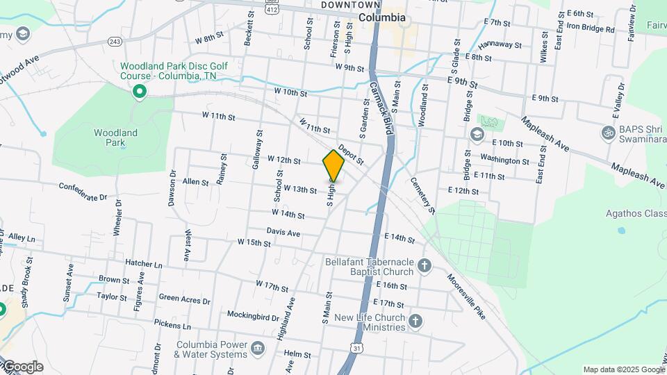 1315 S High St Map and Location Details