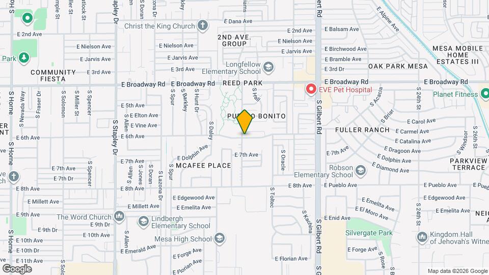 1704 E 6th Ave, Unit 1704 Mapa y Detalles de la Ubicación