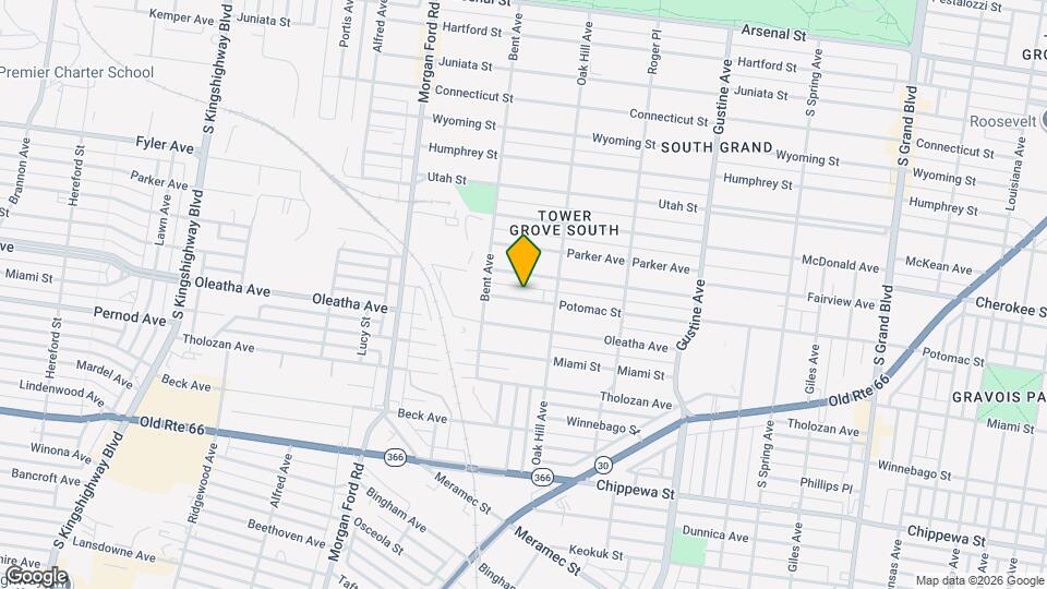 4133 Potomac St Map and Location Details