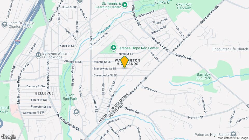 721 Brandywine Street Southeast, Unit Apt #104 Mapa y Detalles de la Ubicación