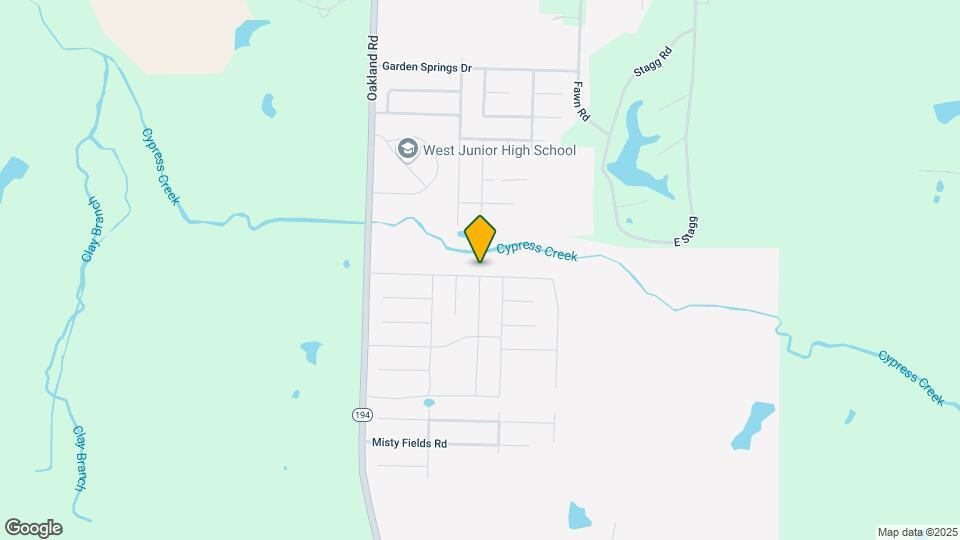 245 Whispering Creek Dr Map and Location Details