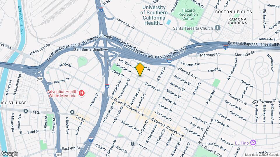 2107 Sheridan St Mapa y Detalles de la Ubicación
